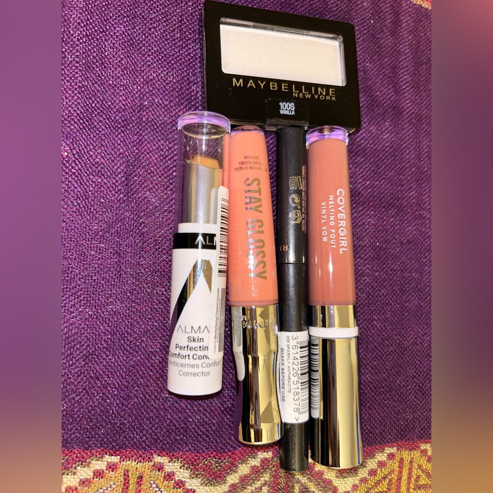 Bundle of 5  Alma Rimmel CoverGirl Mabelline New Worth $95